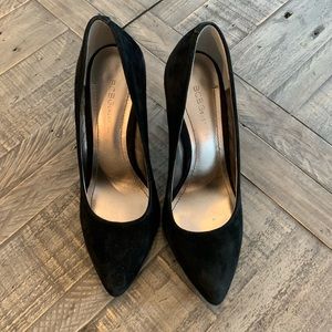BCBG suede heels